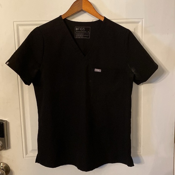 3 FIGS Technical Collection Scrub Tops Bundle - Navy, Teal and Black - Picture 6 of 11